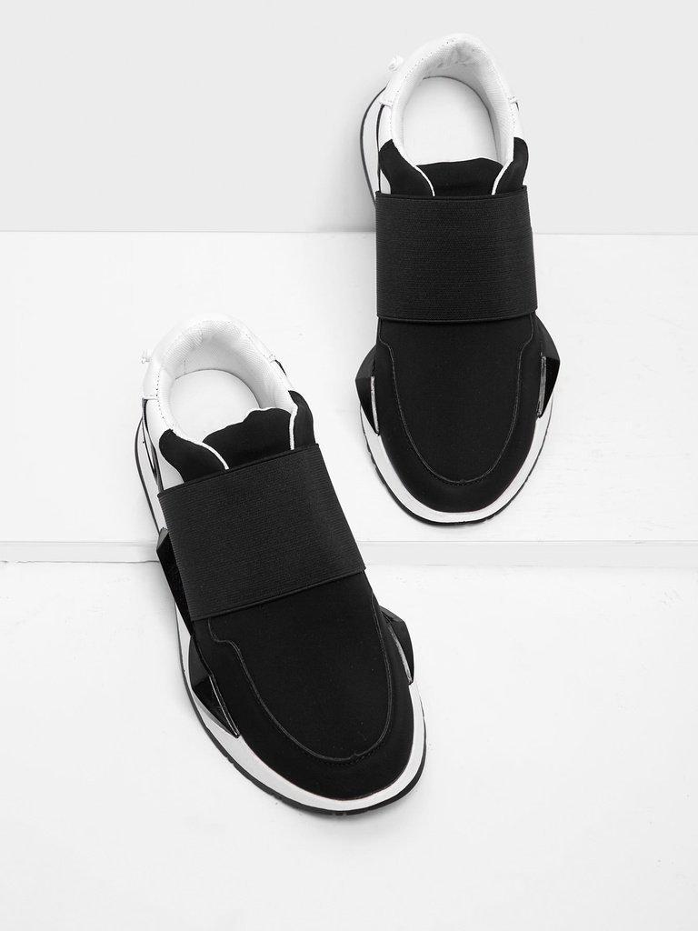 Two Tone Slip On Sneakers-shoes-Des Mess