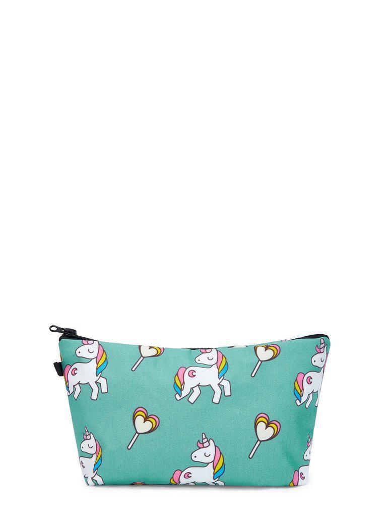 Unicorn Print Makeup Bag-makeup-Des Mess