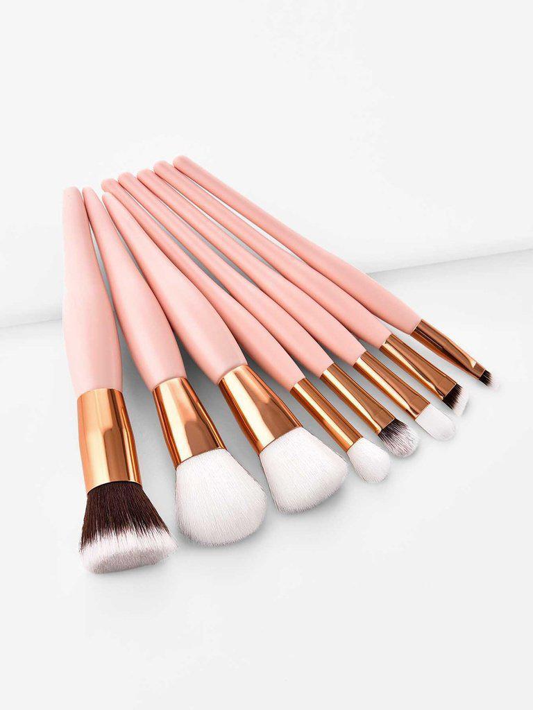 Soft Handle Makeup Brush 8pcs-makeup-Des Mess