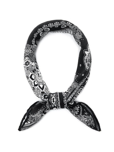 Flower Print Bandana Scarf-accessories-Des Mess