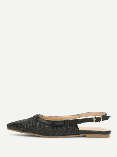 Pointed Toe Slingback Flats-shoes-Des Mess