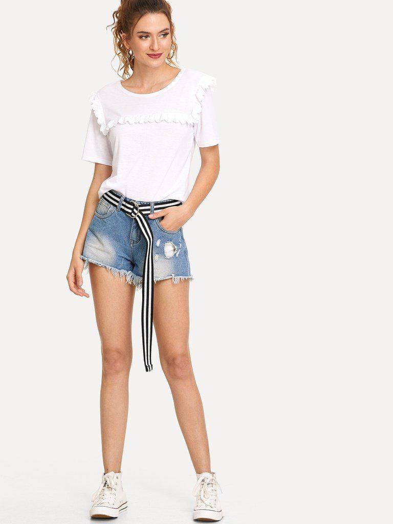 D-Ring Striped Belt-accessories-Des Mess
