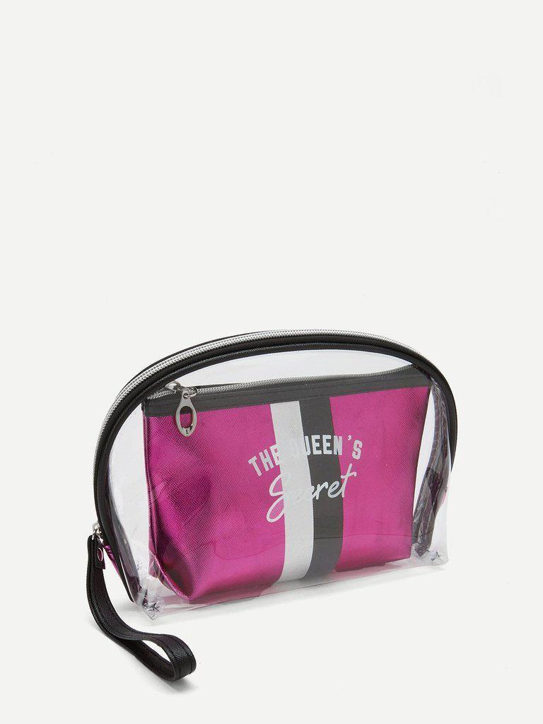Striped Makeup Bag 2pcs-makeup-Des Mess