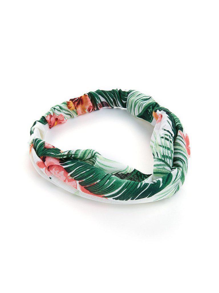 Jungle Print Twist Headband-hair-Des Mess