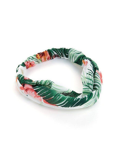 Jungle Print Twist Headband-hair-Des Mess