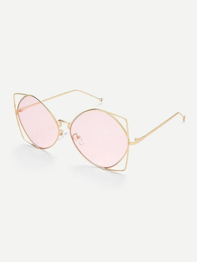 Metal Frame Tinted Lens Sunglasses-accessories-Des Mess