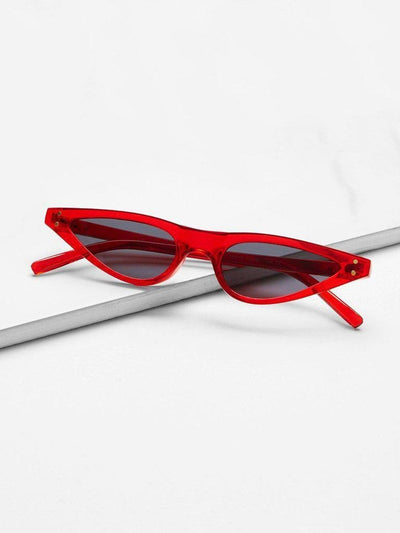Cat Eye Flat Lens Sunglasses-accessories-Des Mess