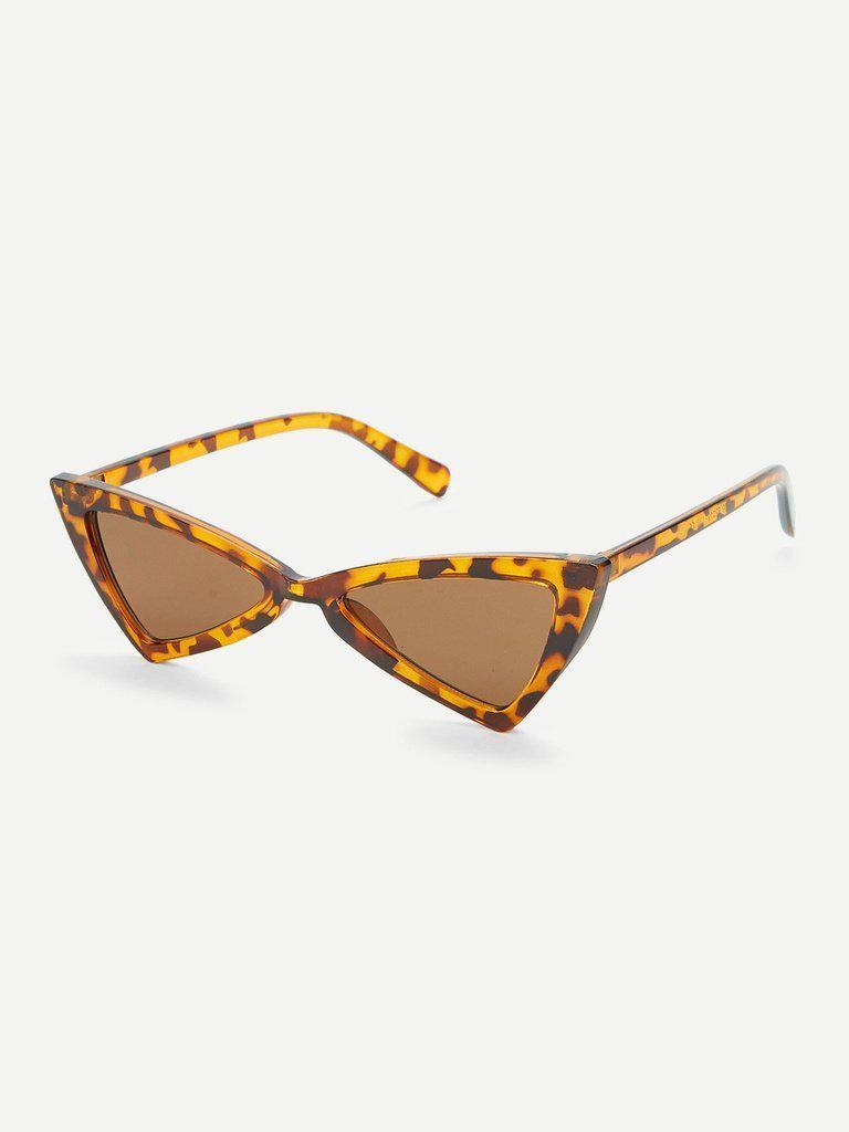Triangle Design Mirror Lens Sunglasses-accessories-Des Mess
