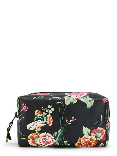 Flower Print Zipper Makeup Bag-makeup-Des Mess