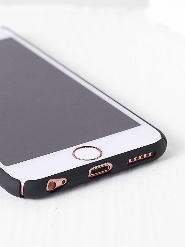 Plain iPhone Case In Black-others-Des Mess