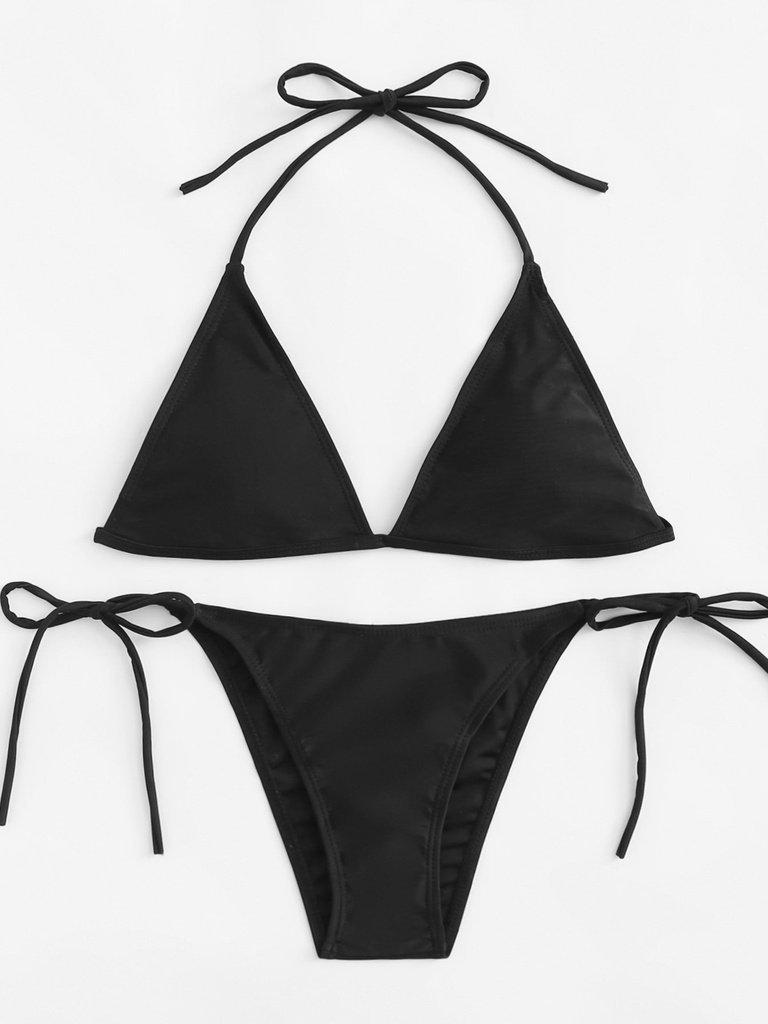 Self Tie Bikini Set-swimwear-Des Mess