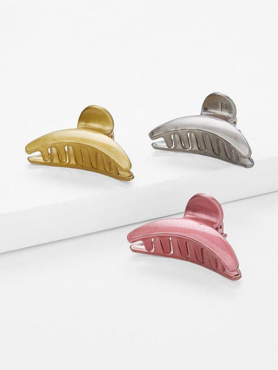 Mixed Color Hair Clip 3Pcs-hair-Des Mess