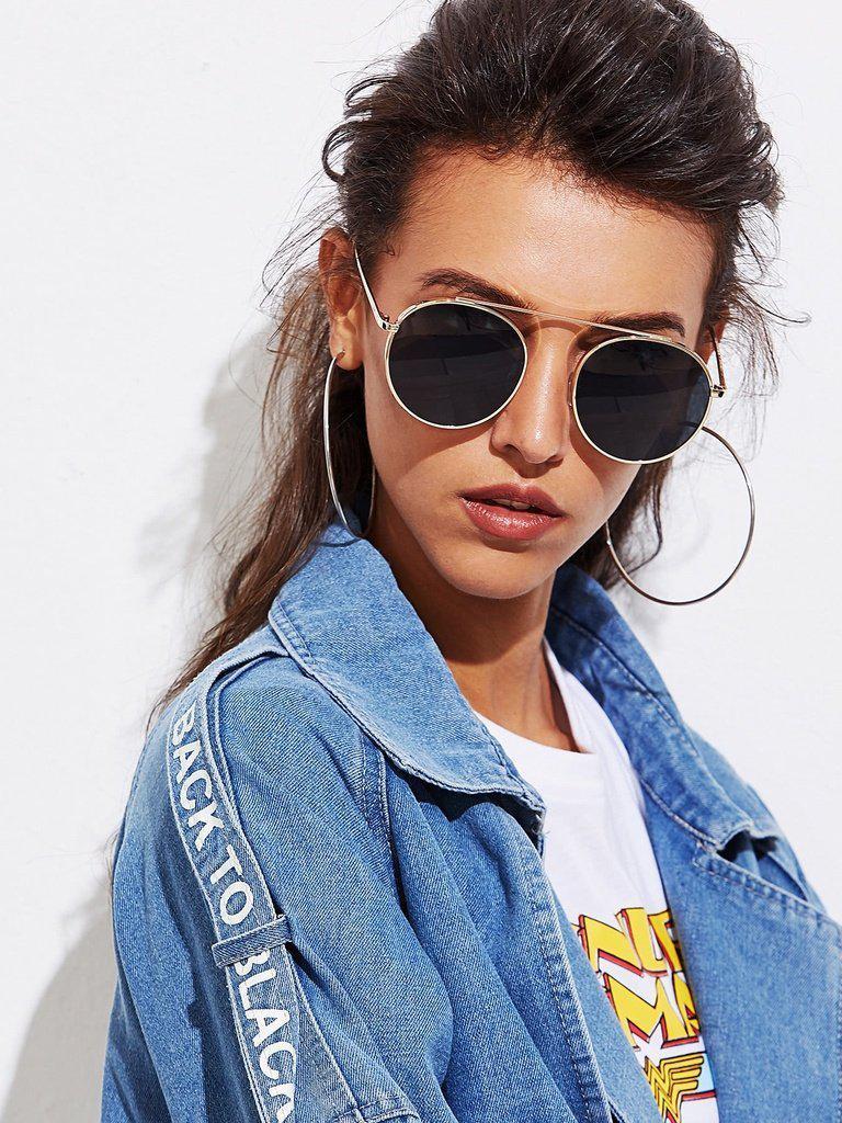 Top Bar Metal Frame Sunglasses-accessories-Des Mess