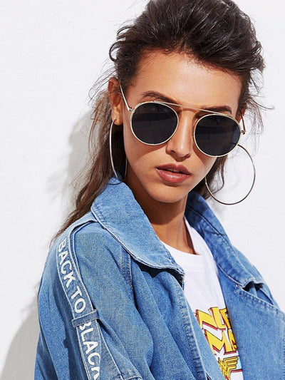 Top Bar Metal Frame Sunglasses-accessories-Des Mess