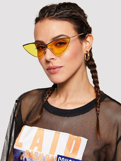 Metal Extreme Cat Eye Sunglasses-accessories-Des Mess