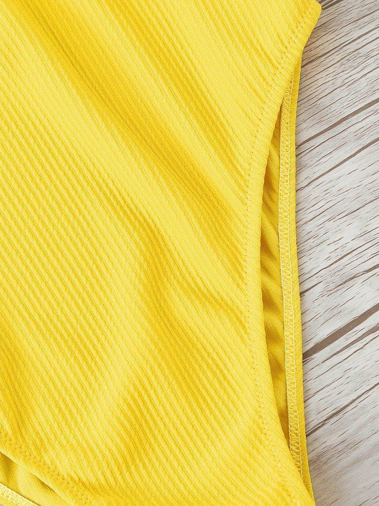 Two Tone Cut Out Swimsuit-swimwear-Des Mess