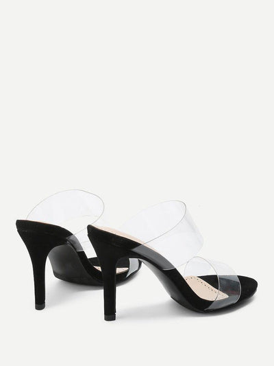 Clear Design Stiletto Heels-shoes-Des Mess