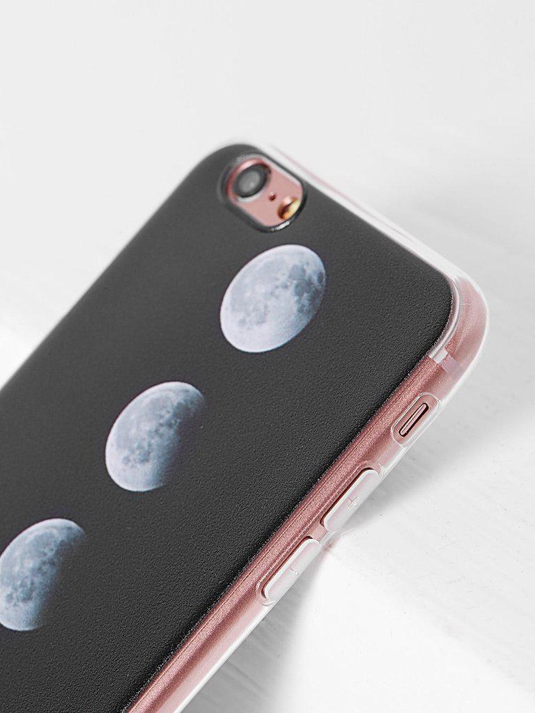 Black Total Solar Eclipse Pattern iPhone Case-others-Des Mess