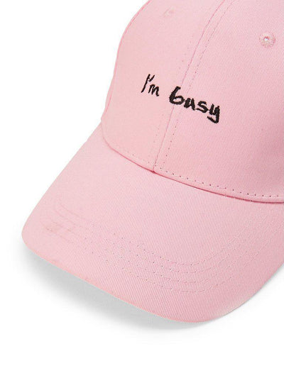 Embroidered Letter Baseball Cap-accessories-Des Mess