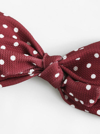 Polka Dot Knot Bikini Set-swimwear-Des Mess