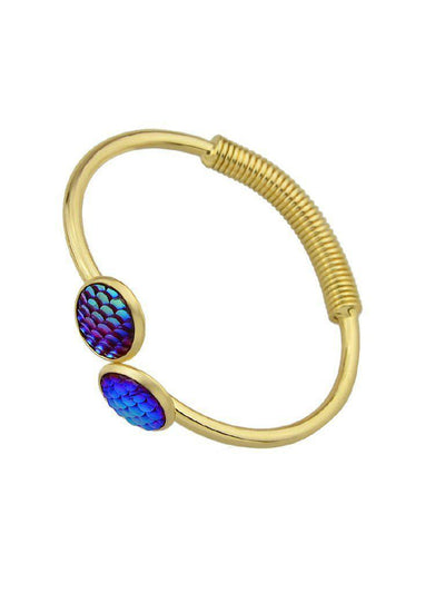 Blue Mermaid Scales Love Bracelets--Des Mess