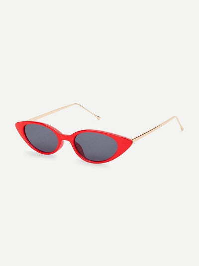 Cat Eye Metal Temple Sunglasses-accessories-Des Mess