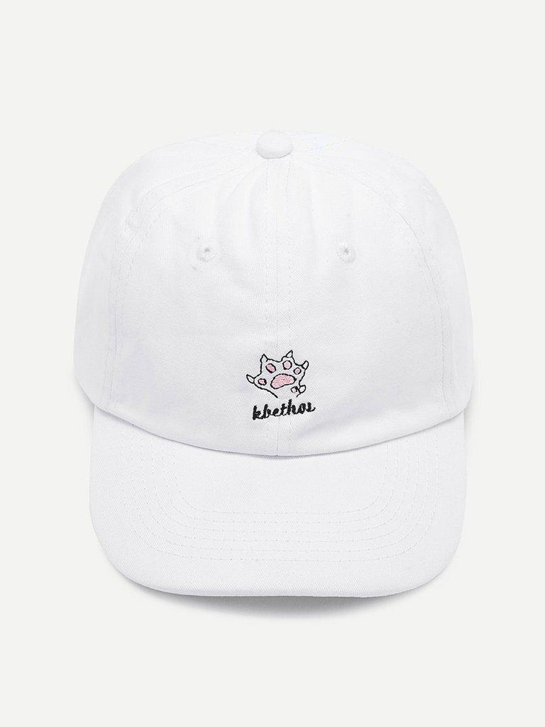 Embroidered Detail Baseball Cap-accessories-Des Mess