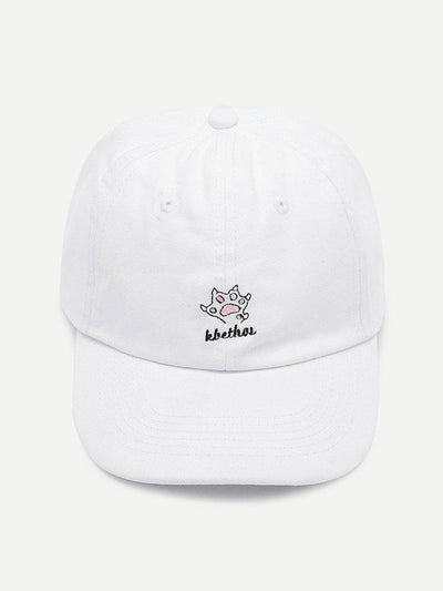 Embroidered Detail Baseball Cap-accessories-Des Mess