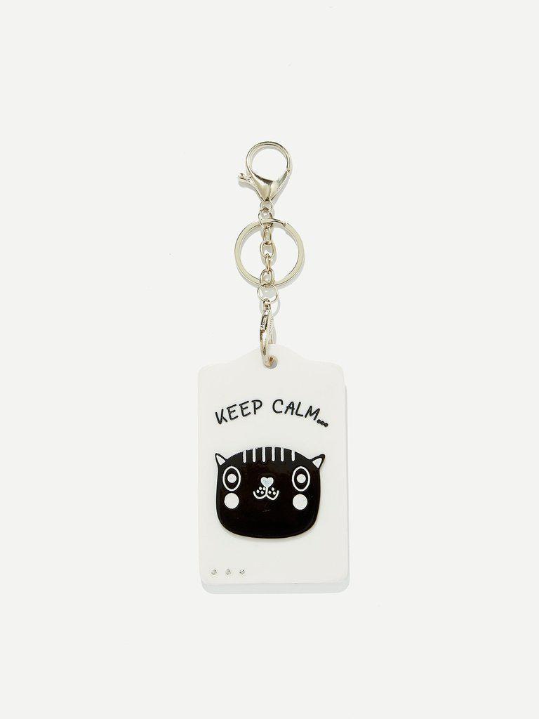 Cat Pattern Keychain-others-Des Mess