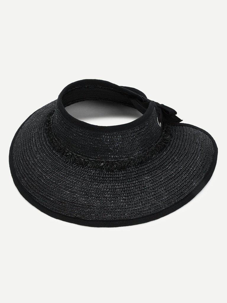 Roll Up Straw Visor Hat-accessories-Des Mess