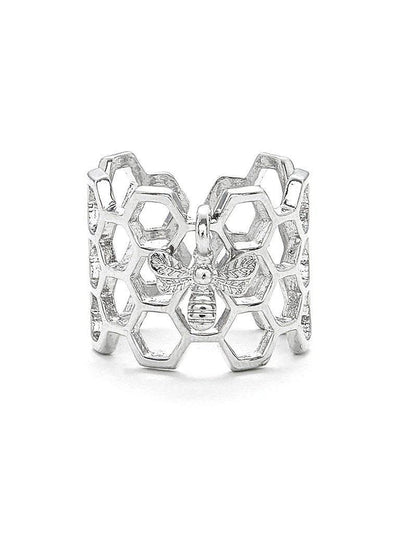 Bee Detail Hollow Ring-jewelry-Des Mess