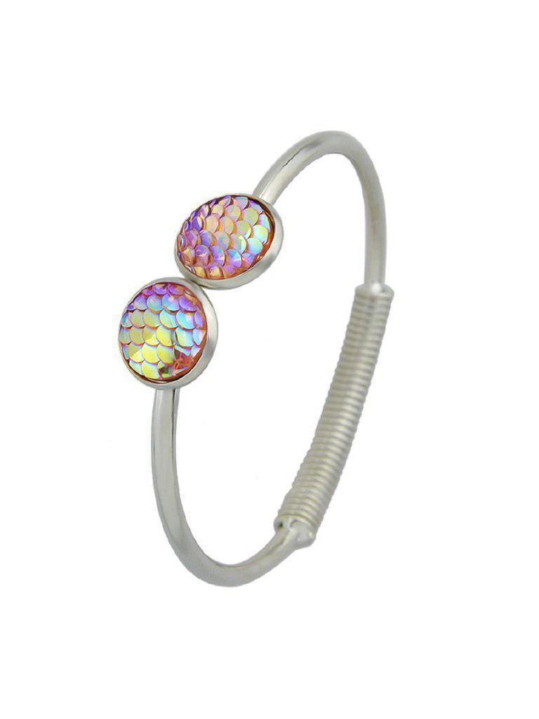 Pink Mermaid Scales Love Bracelets--Des Mess