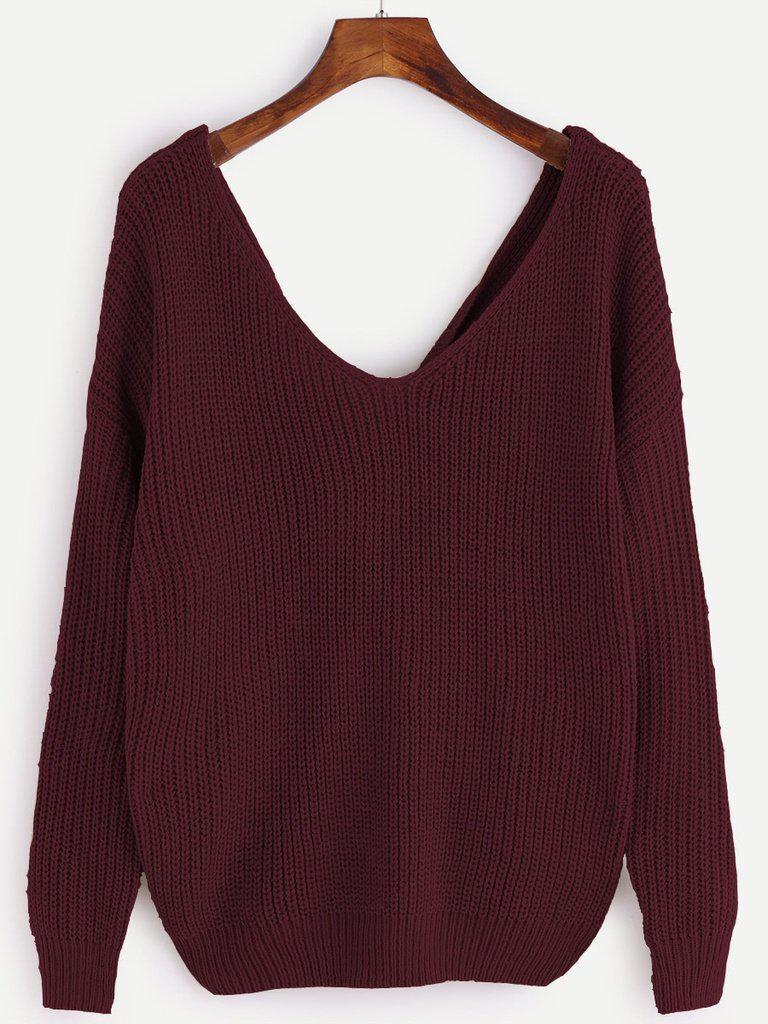 Pearl Beading Twist Infinity Sweater-outerwear-Des Mess