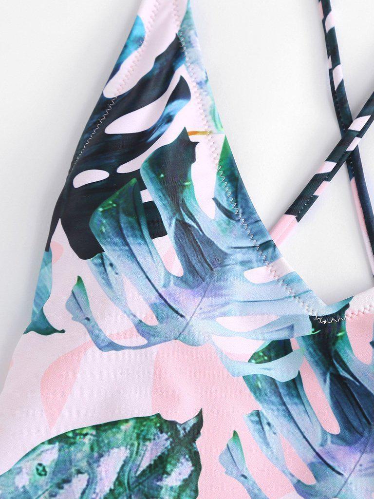 Tropical Print Swimsuit-swimwear-Des Mess
