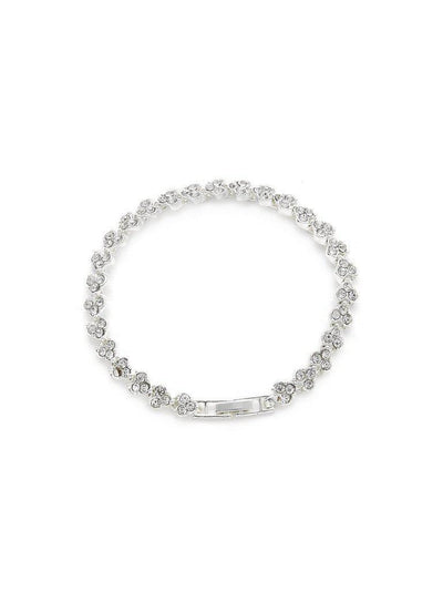Rhinestone Embellished Chain Bracelet--Des Mess