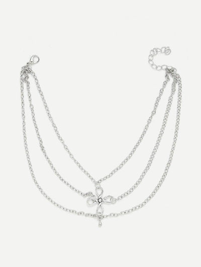 Retro Layered Chain Anklet-jewelry-Des Mess