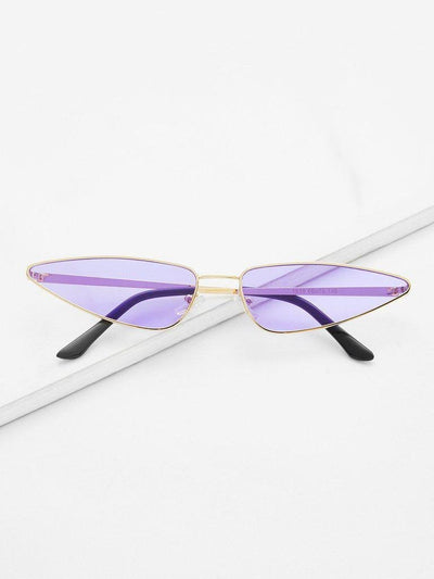 Tinted Lens Metal Frame Sunglasses-accessories-Des Mess