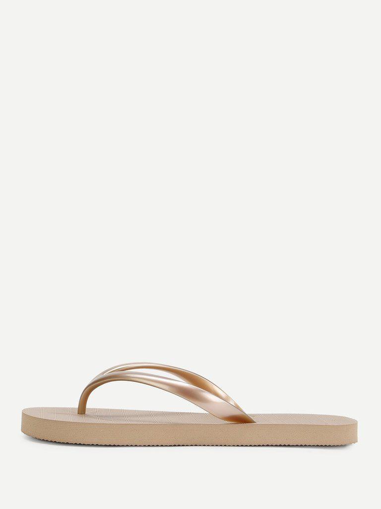 Letter Toe Post Sandals-shoes-Des Mess