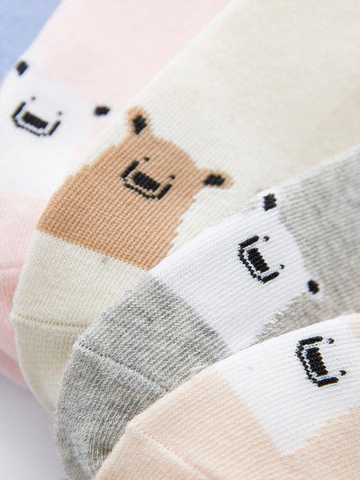 Cat Pattern Invisible Socks 5Pairs-accessories-Des Mess