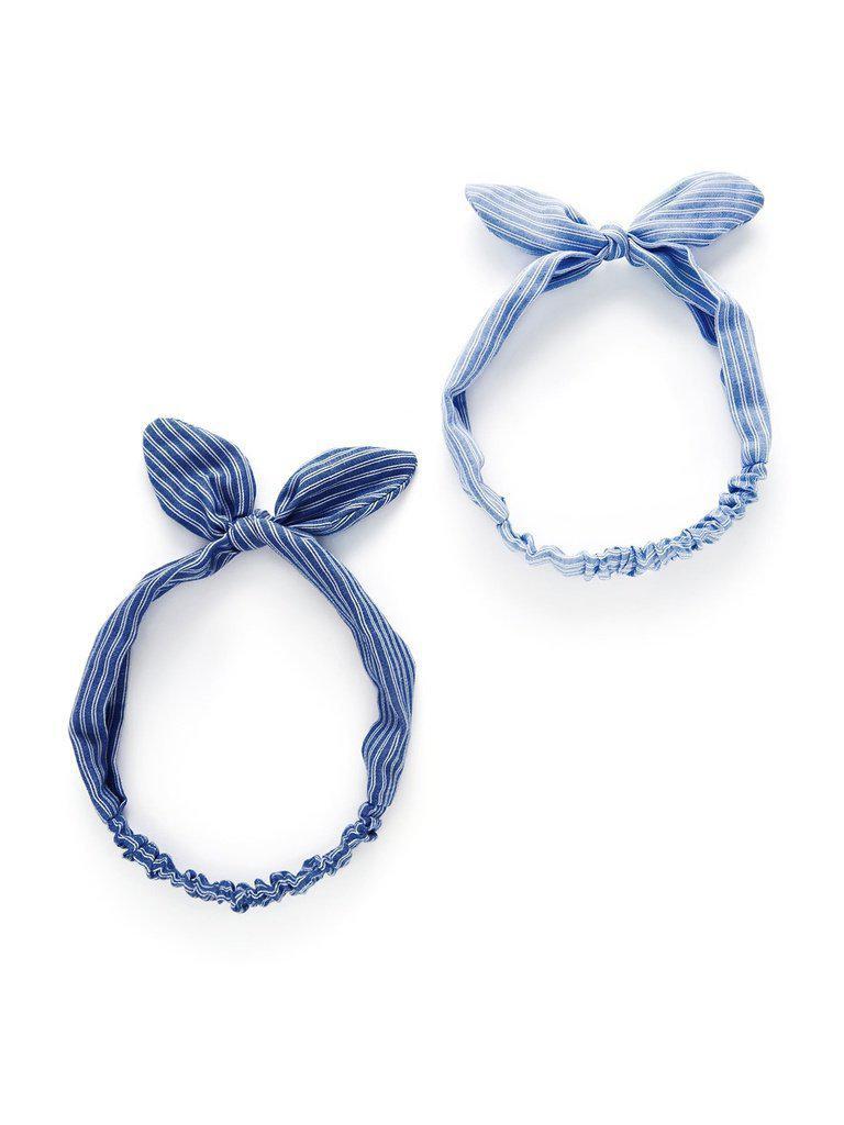 Striped Knot Ear Headband 2pcs-hair-Des Mess