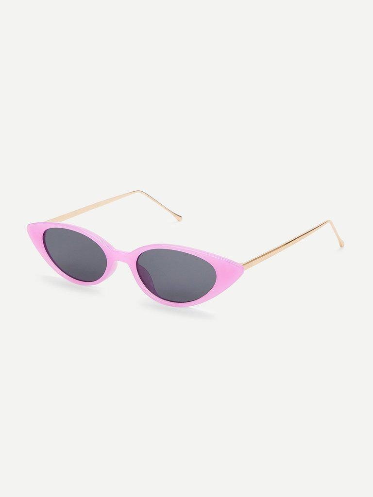Cat Eye Metal Temple Sunglasses-accessories-Des Mess