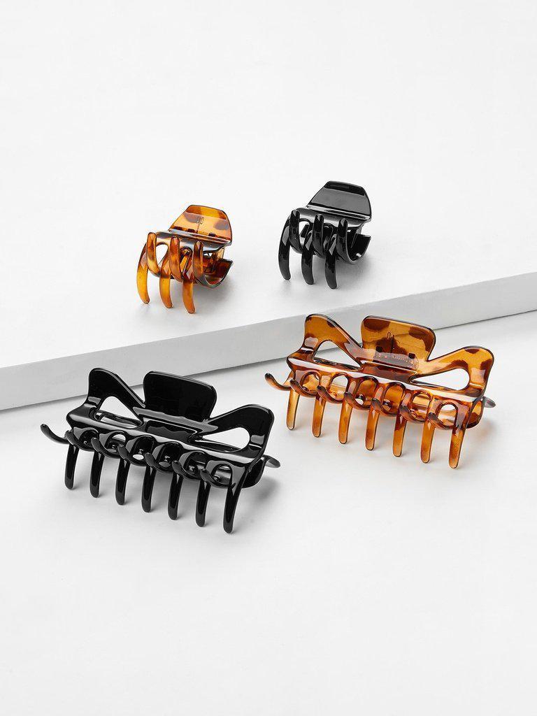 Leopard Print Hair Clip 4Pcs-hair-Des Mess