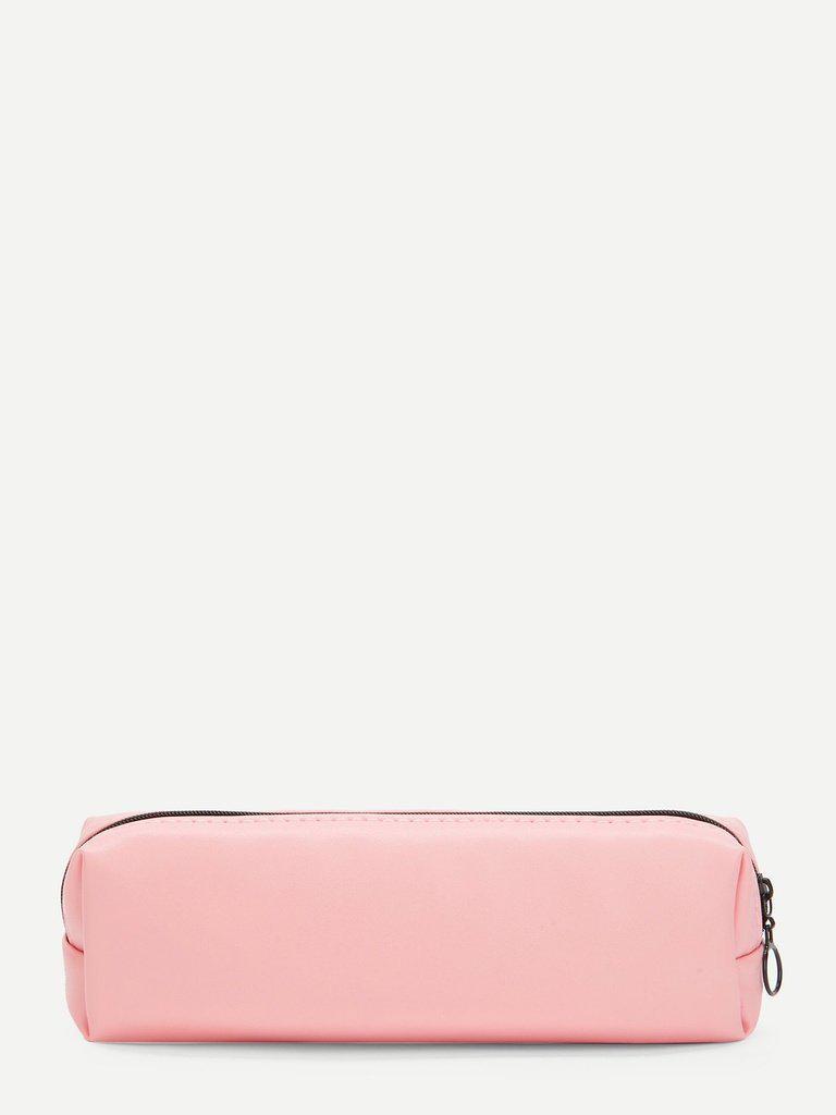 Slogan Print Pencil Case-others-Des Mess