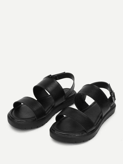 Two Part Flat Sandals-shoes-Des Mess