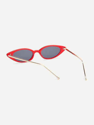 Cat Eye Metal Temple Sunglasses-accessories-Des Mess