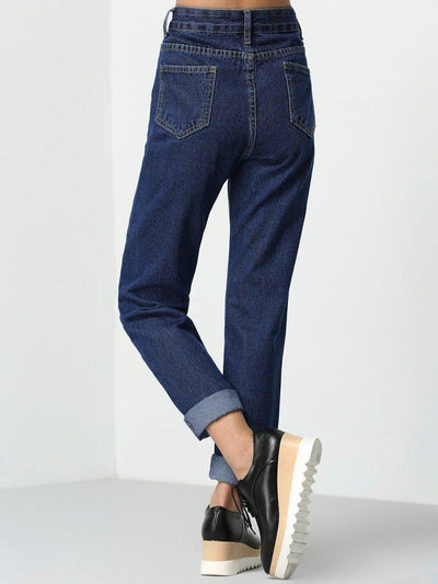 Rolled Up Mom Jeans-bottom-Des Mess