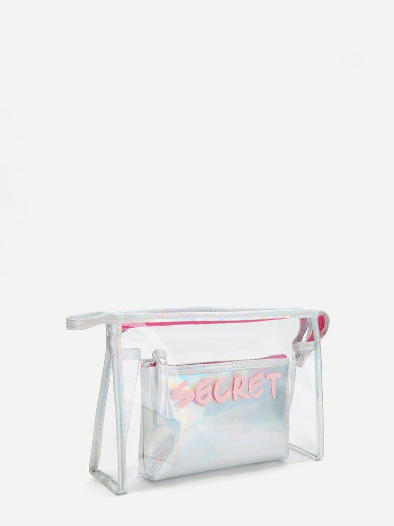 Iridescence Makeup Bag 2pcs-makeup-Des Mess