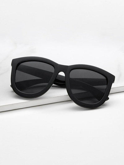 Metal Ring Detail Mirror Lens Sunglasses-accessories-Des Mess