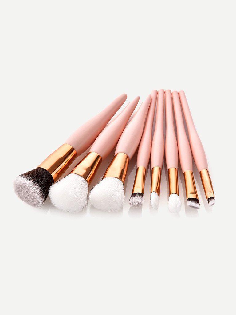Soft Handle Makeup Brush 8pcs-makeup-Des Mess