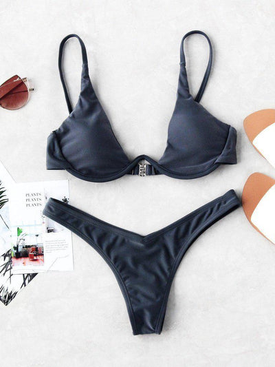 Triangle Sexy Bikini Set-swimwear-Des Mess